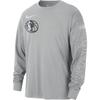 X NBA Collaboration Max90 Dallas Mavericks FW24 Courtside City Edition Loose Fit Long Sleeve T-Shirt Men Tops Flat-Silver HJ2549-007