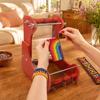 Bead Loom Kit for Adults, 5 Length Adjustable Standing Beading Loom, Weaving Loom for DIY Bracelets Necklaces Keychains Jewelry & Crafts