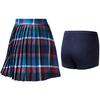 Fila Athletics Plaid Built-In Shorts Comfortable Fashion Pleated Casual Skirt Women Skirts Jade-White A11W113321F-PT