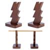 1pair Wood Display Easels for Wand Camel 8.9x6.8x14.7cm