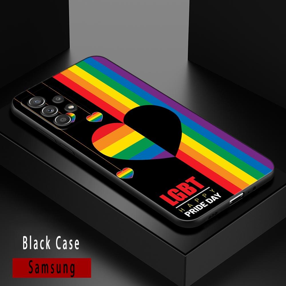 Gay Pride Flag Lesbians LGBT Rainbow Cases For Samsung Galaxy A52 Funda A54 A13 A52s A53 A72 A73 A33 A23 A32 A51 A71 Soft Covers