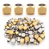 10-60pcs/lot Big Hole Stainless Steel Beads Round Corner Cube Beads Spacer Beads DIY Bracelet Necklace Jewelry Making Supplies