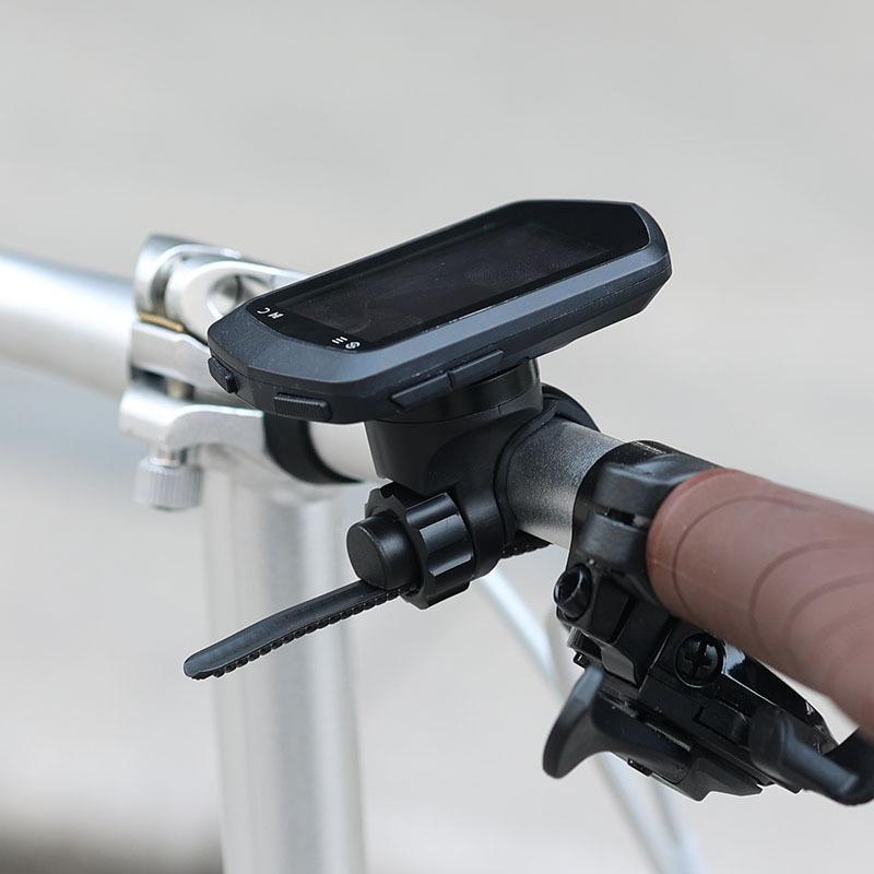 Handlebar Computer Mount with Secure Front Light Bracket for Bicycle GPS and Camera Holder Sturdy Support for Night Rides