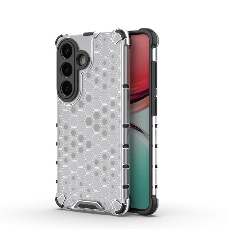 Transparent Phone Case For Samsung Galaxy S26 Honeycomb Armor Back Case For Samsung S26Plus S26 Ultra Cover For Samsung S26 Case