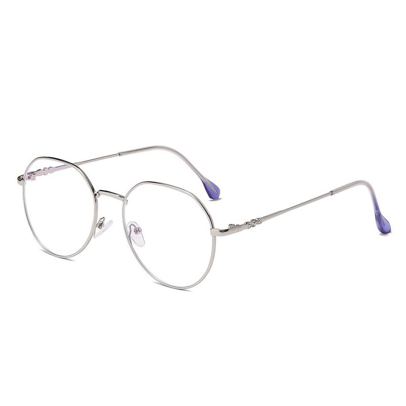 Myopia Glasses Women Anti Blue Light Computer Eyeglasses Men Ultralight Metal Round Frame Optical Nearsighted Eyewear 0 To -600