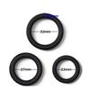 3Pcs Black Male Set Silicone Rubber Stretchy  Delay Ejaculation  Rings