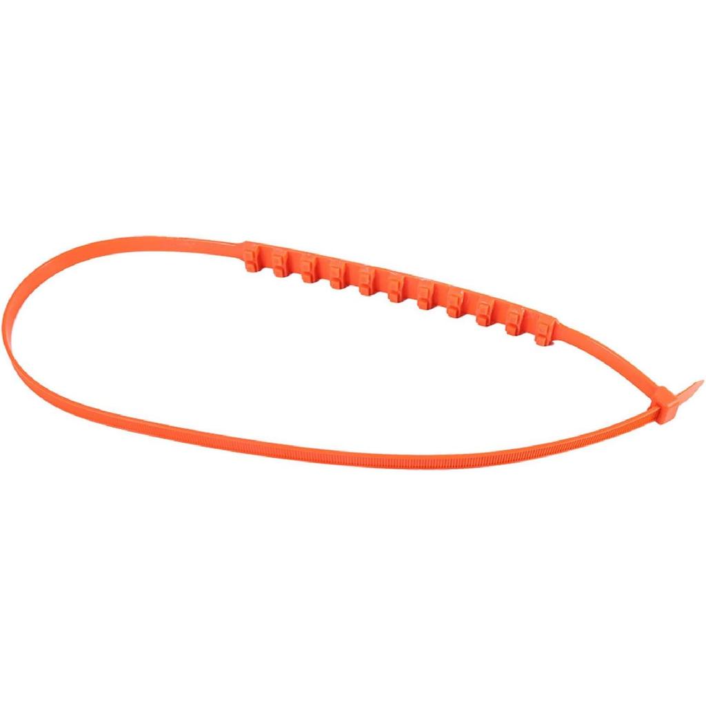 Low Temperature Resistant 10 Pcs/Set Reusable Tire Chains, Easy to Install Wheel Chains, Orange Colour for Car Truck Snow Chains Car Snow Chains for