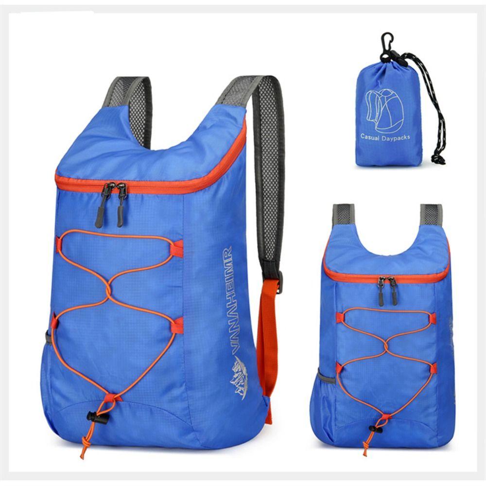 Foldable Sports Backpack Waterproof Nylon Fabric High-capacity Camping Backpack Ultra Lightweight Hiking Daypack
