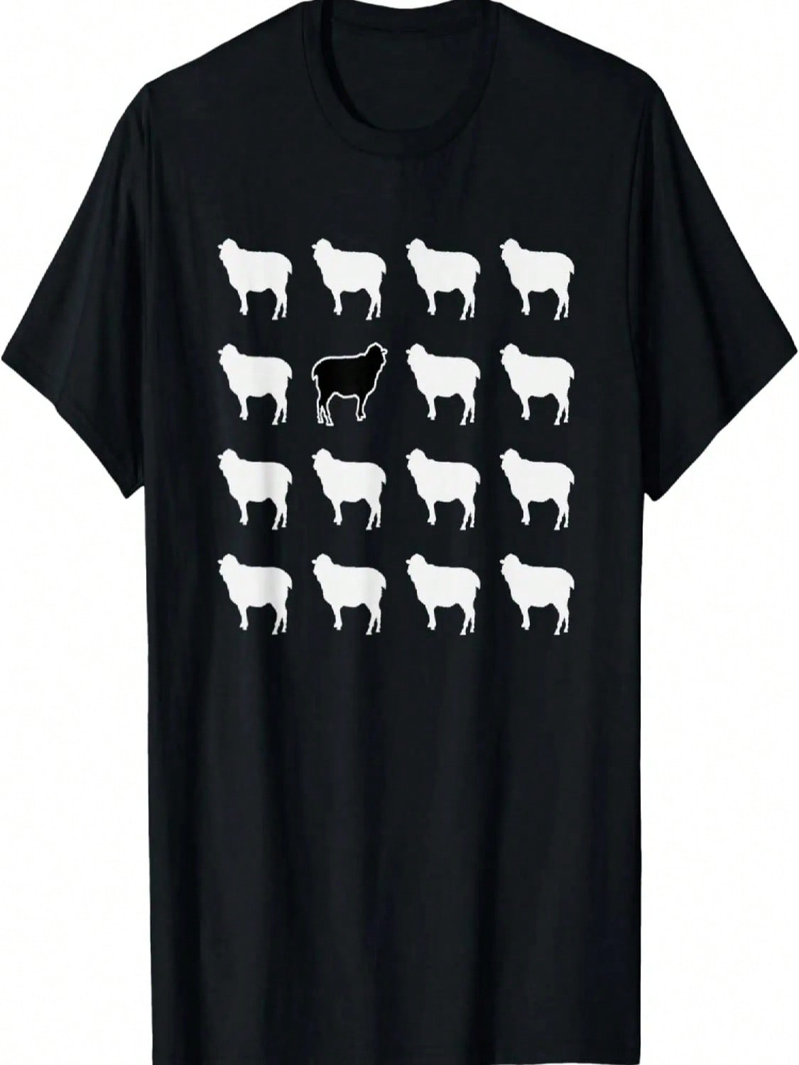 White And 1 Black Sheep, Funny, Jokes, Sarcastic Sayings T-Shirt S разноцветный