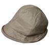 Cotton and linen pleated bucket hat lazy wind small brim summer breathable linen basin hat, wrap head, ladies