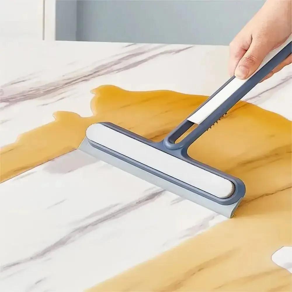 1pc Silicone Water Wiper Plate Glass Cleaner Scraper Car Windshield Cleaning Squeegee For Car Windshield Window Bathroom Kitchen