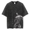 2025 Anime Attack on Titan Trička Vintage Prané Tričko Harajuku Oversize Bavlněné Tričko Bavlna Móda Streetwear Unisex Top
