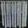 Hip Hop Jewelry 10/12/14/15/20mm CZ Cuban Link Necklace For Men Miami Bling Iced Out Prong Cuban Link Chain Party Gift