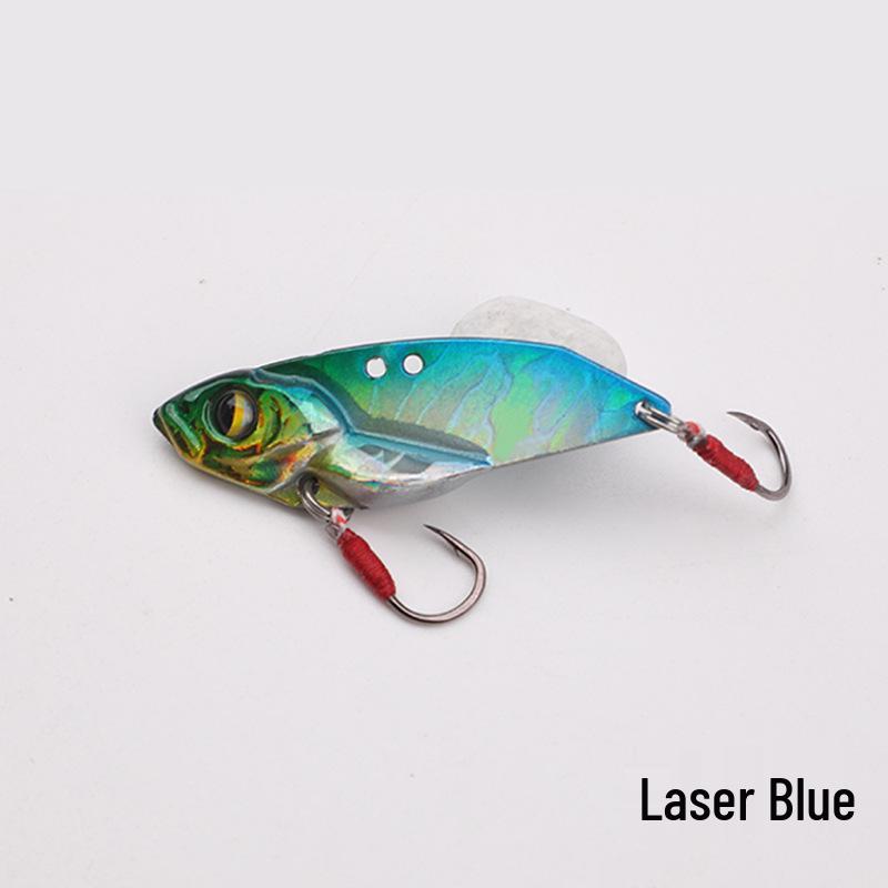 Ultra-Long Cast Iron Spinnerbait: Single Hook Vib Lure for Bass, Mandarin Fish, Aspius - Micro Artificial Bait, Anti-Thunder.