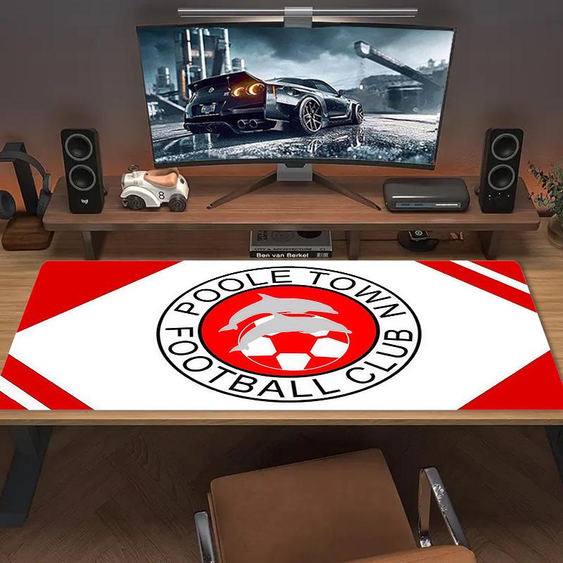 Poole Town Football Club Print  Cushion Non-slip Laptop Tablet Big Mousepad XXL Mat Mini PC Playmat With Lock Edge