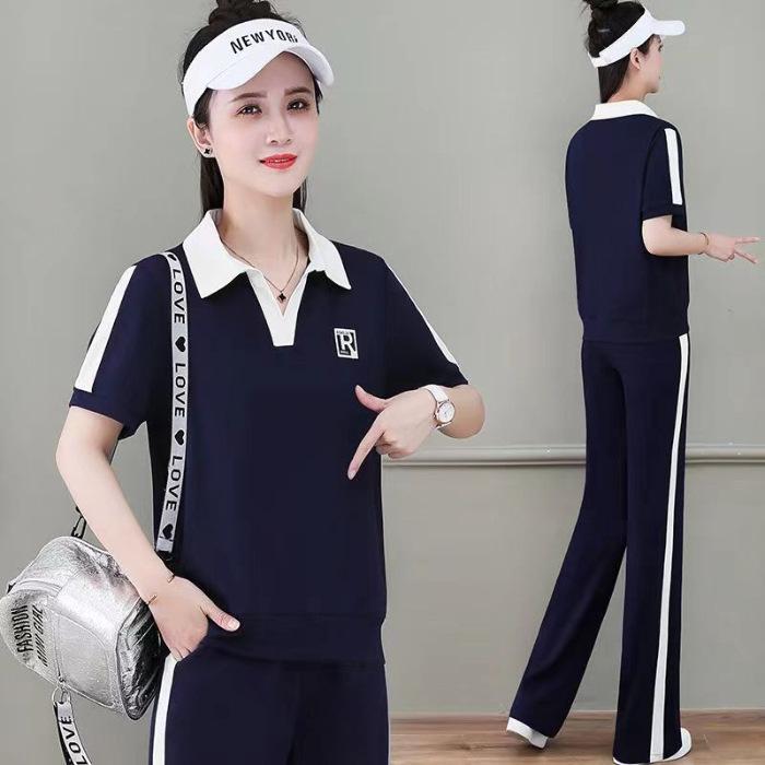 Fashion Suit for Women, Summer Temperament, Goddess Style Clothes, Fashionable, Age-reducing, Casual and Slimming Two-piece Set