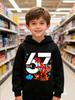 Stylish Hoodie/Sweatshirt for Boys and Girls – Dinosaur 67 Cartoon Print – Great for Cool Boys
