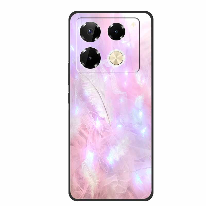 For Infinix Note 40 Pro 5G Case TPU Soft Silicone Cover Phone Cases for Infinix Note 40 40pro 4G Flowers Lovely Coque Fundas