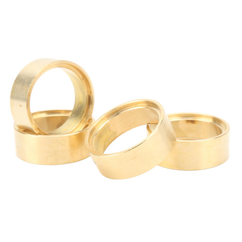 4pcs RC Brass Wheel Weights High Accuracy Wheel Weights Counterweights for FMS FCX24 1 24 RC Cars Gold