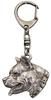 American Staffordshire Terrier, Amstaff I - Silver-plated Key Ring with a Dog In a Gift Box, Handbag Decoration, Backpack Pendant by Art-Dog Brand
