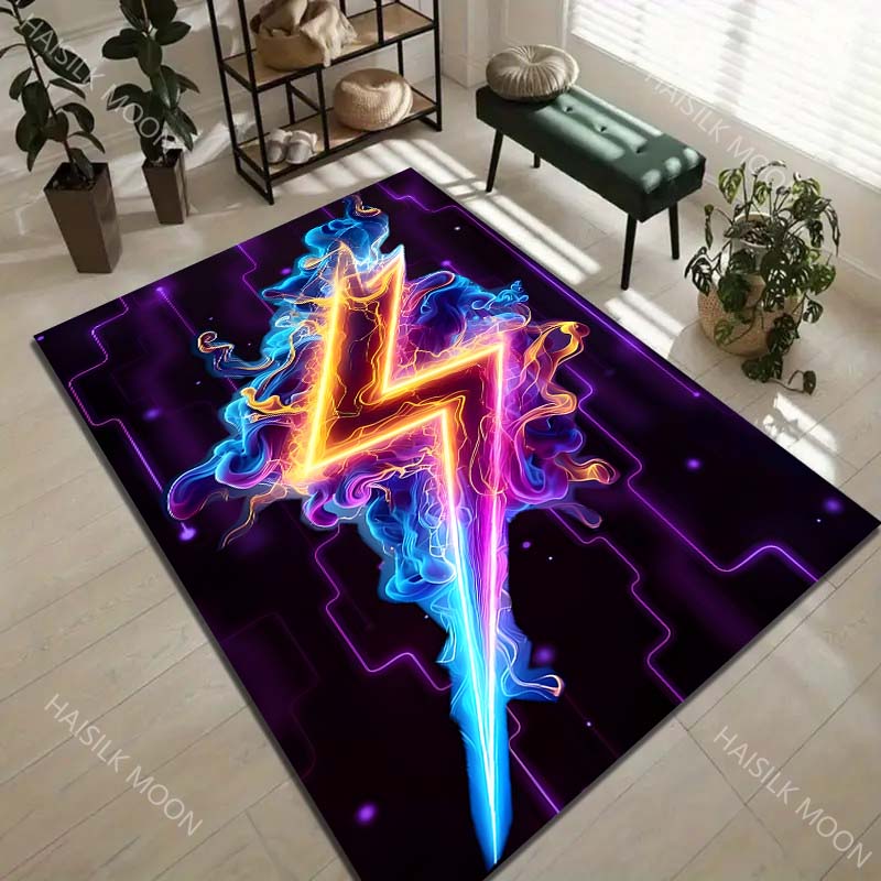 Game controller lightning art Carpet for Living Room Bedroom Sofa Home Decor Rus Non-slip Floor Mat Luxury Gift Multiple sizes