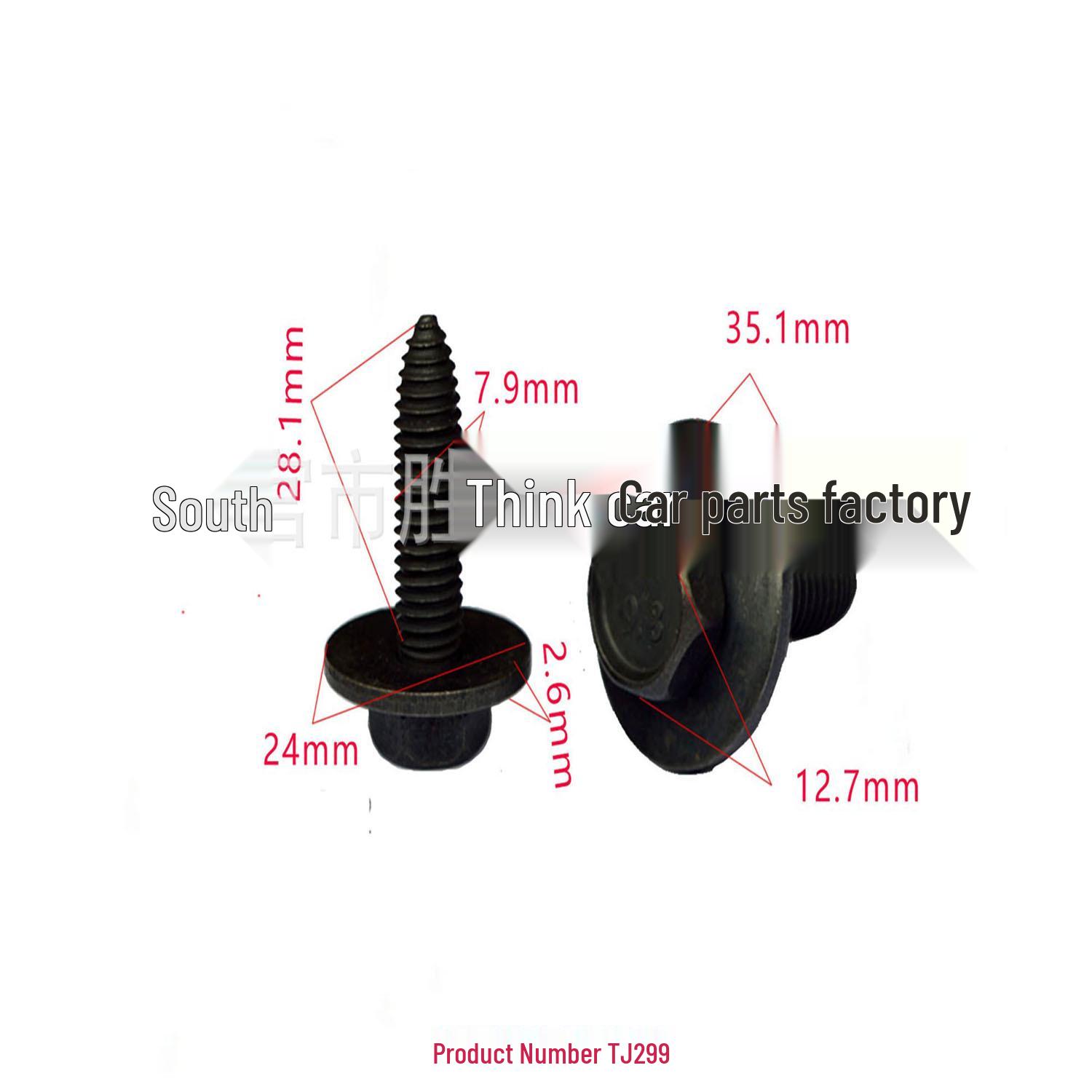 

Universal GM Car Hexagon Self-Tapping Screw Trim Panel Metal Buckle Accessories 10000 Units