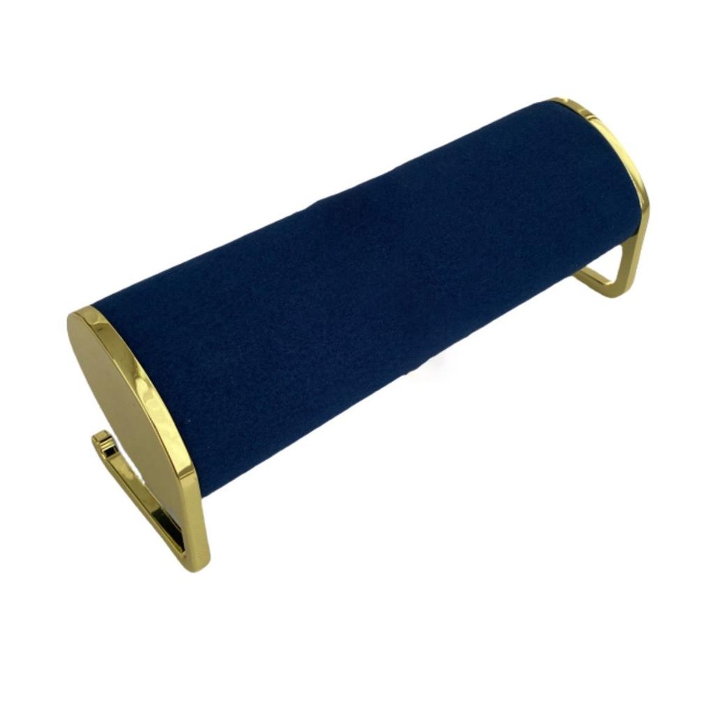 Practical Bangle And Watch Display Stand Velvet Watch Bracelet Organizers Stand with Durable Gold Metal Construction