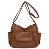 Fashion shoulder bag new women's practical washing simple messenger women's bag multi-layer backpack bag
