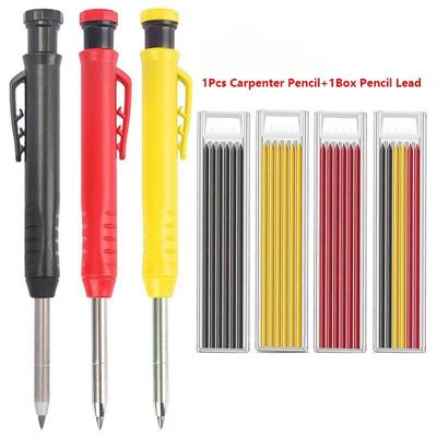 Solid Carpenter Pencil And Pencil Lead Woodworking Tools Mechanical Pencil Construction Job Tools