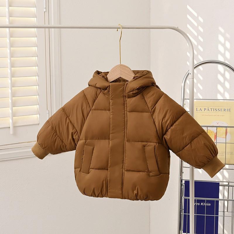 Winter Kids' Down Cotton Jacket - Thickened Velvet Outerwear for Boys & Girls
