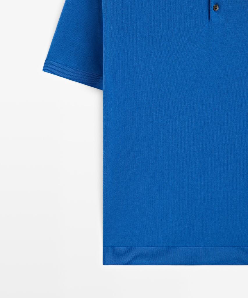 Masimodutti 100% Cotton Knit Polo Shirt