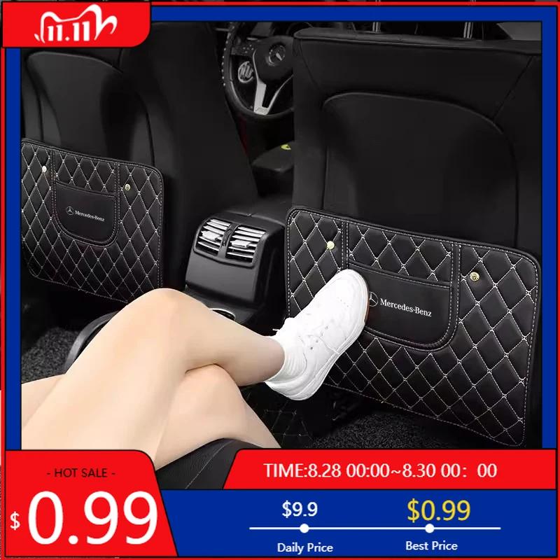 GLC GLB 1 Peça Tapete Protetor Anti-Chute para Carro Capa Protetora do Encosto do Assento Para Mercedes Benz AMG W177 W176 X166 X167 C257 C218 X253 C118