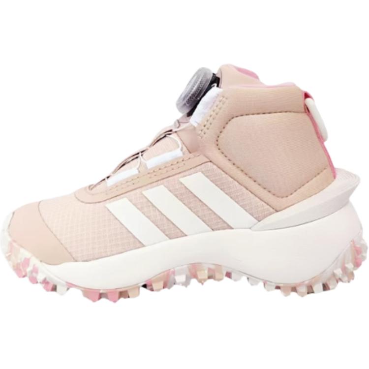 Adidas Fortatrail Comfortable Versatile Non-Slip Durable High-Top Casual Shoes Kids Casual Shoes Pink IF9261