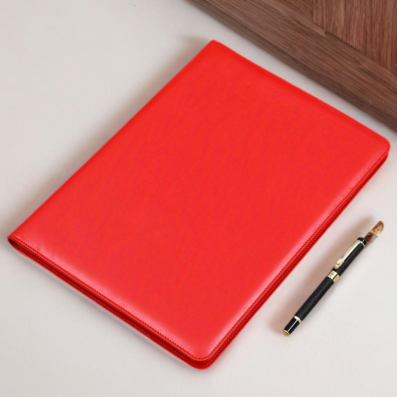 Multifunktionsmappe, A4 Geschäftsbesprechungsmappe, Aufbewahrungsmappe aus Leder