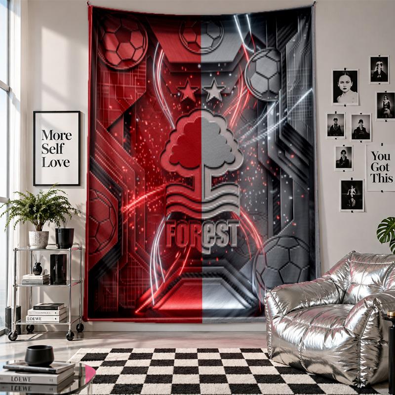 Nottingham Forest Football Wall Tapestry Home Decor Wall Hanging Cloth for Bedroom Living Room Background
