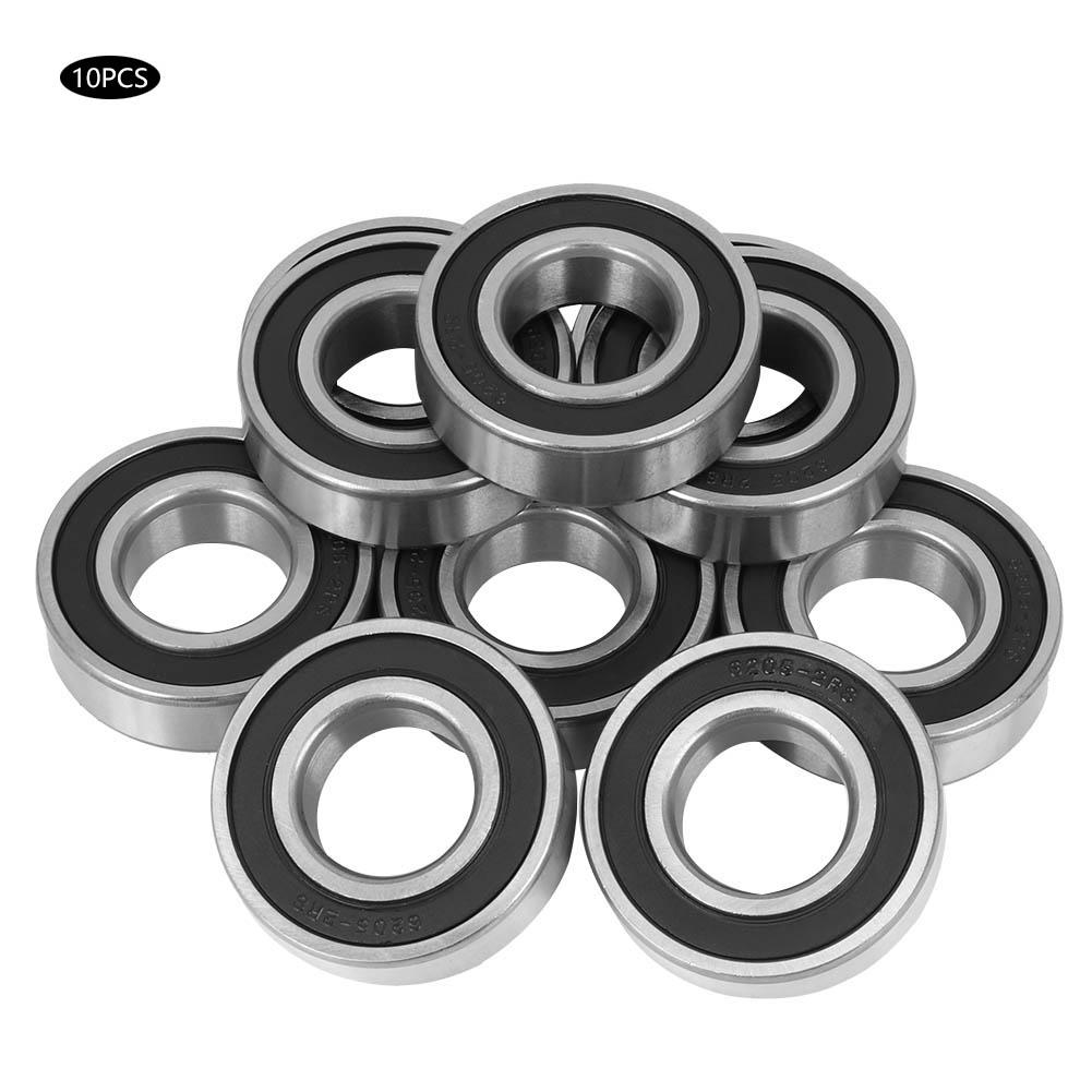 10PCs Ball Bearing 6205‑2RS High‑Speed Rubber Cover for Mechanical Automotive Motor