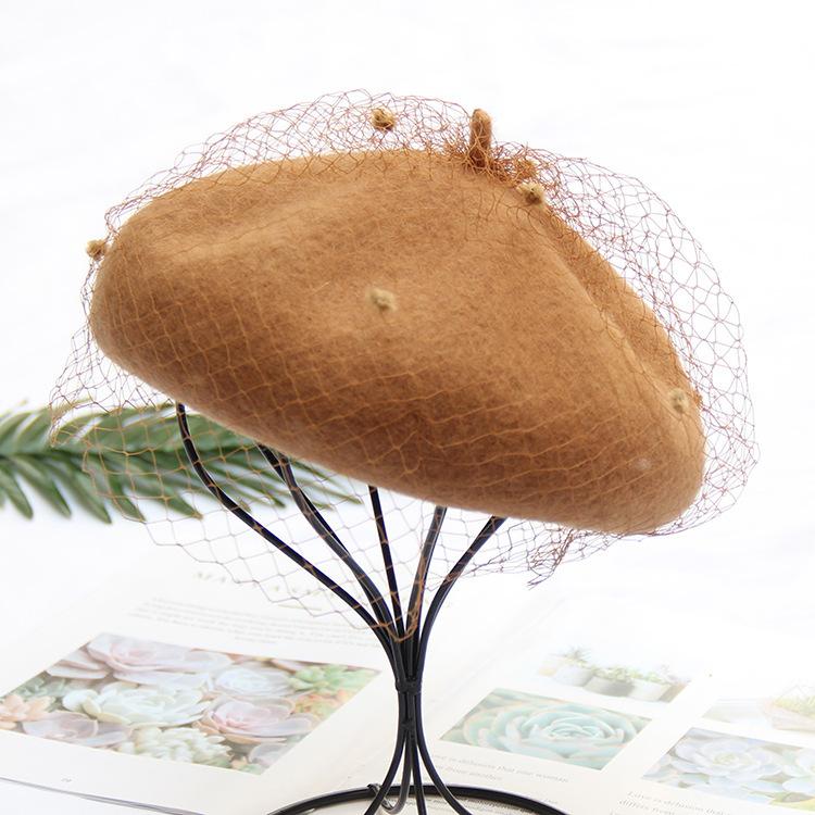 Autumn and Winter New Women's Beret Cashmere Fashion Bud Hat Trendy Versatile Casual Soft Girl Painter Hat