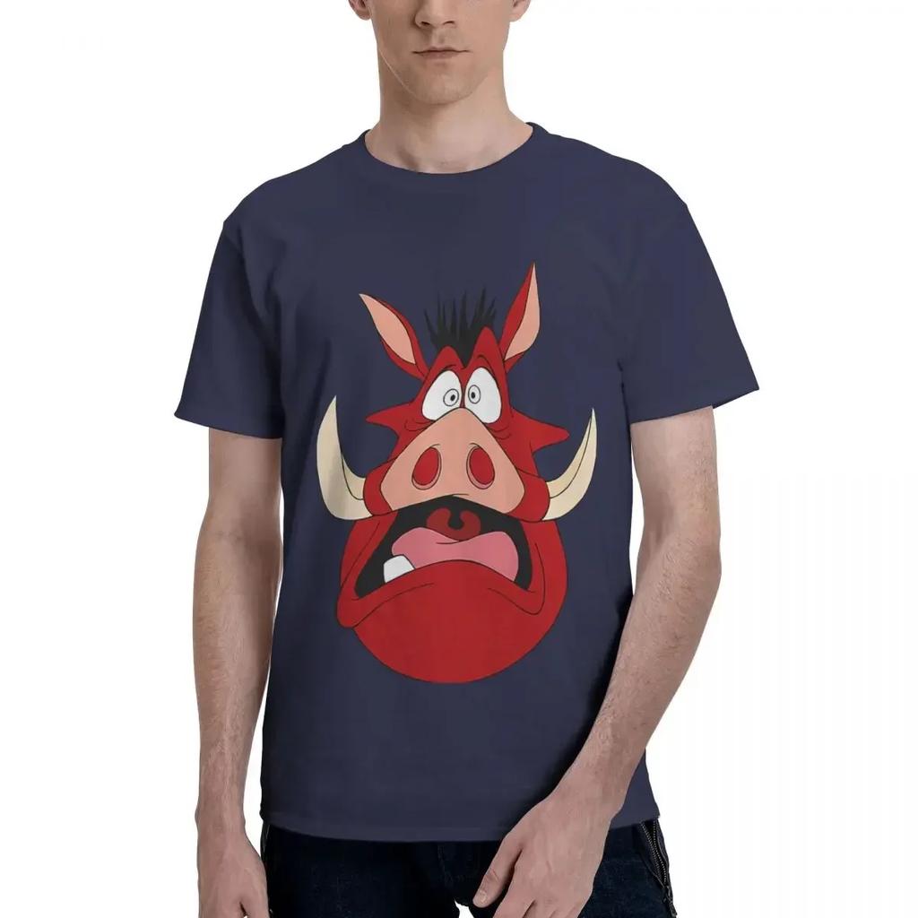 Pumba Team 100% Cotton Casual Breathable Confortable Kawaii Men's Clothing Brands Men's Shirt