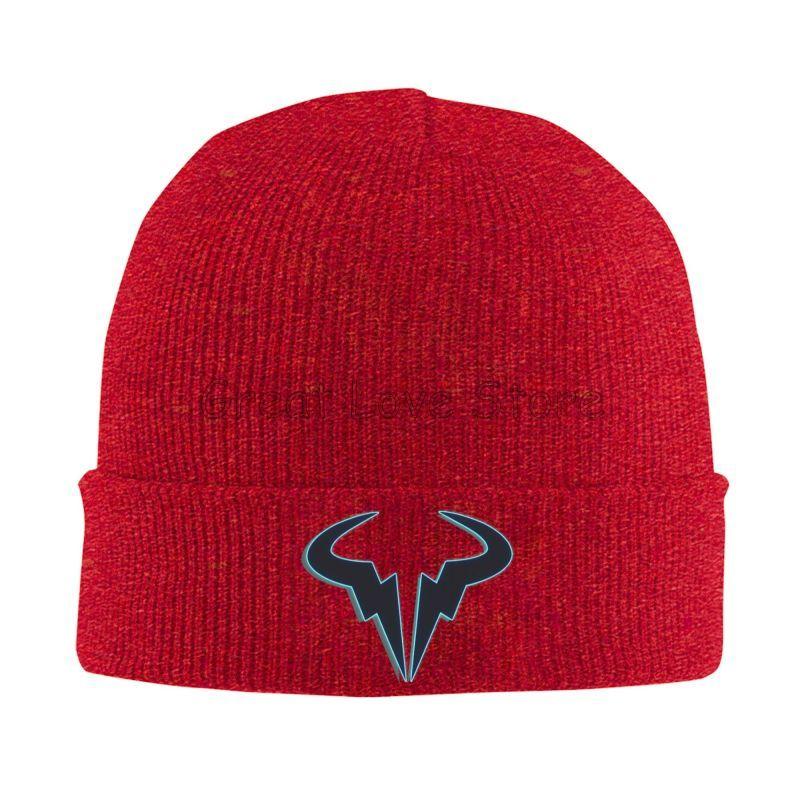 Rafael Nadal RN Rafa Nadruk Czapki Zimowe Dzianinowa Czapka Graficzne Czapki Beanie Czapka Z Daszkiem Jesień Zima Fajne Unisex Kpop Ciepła Miękka Czapka