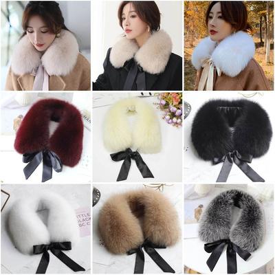 Soft Plush Fur Collar Scarf Faux Fur Neck Wrap New Fake Collar  Cold Weather