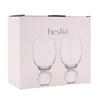 Hestia Diamond Ball Base Wine Glass (Pack of 2)