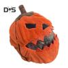 Halloween Pumpkin Motorcycle Helmet Cover High Visibility Dustproof Plush Cartoon Pumpkin Head Motorbike Full Helmet Protector Guard