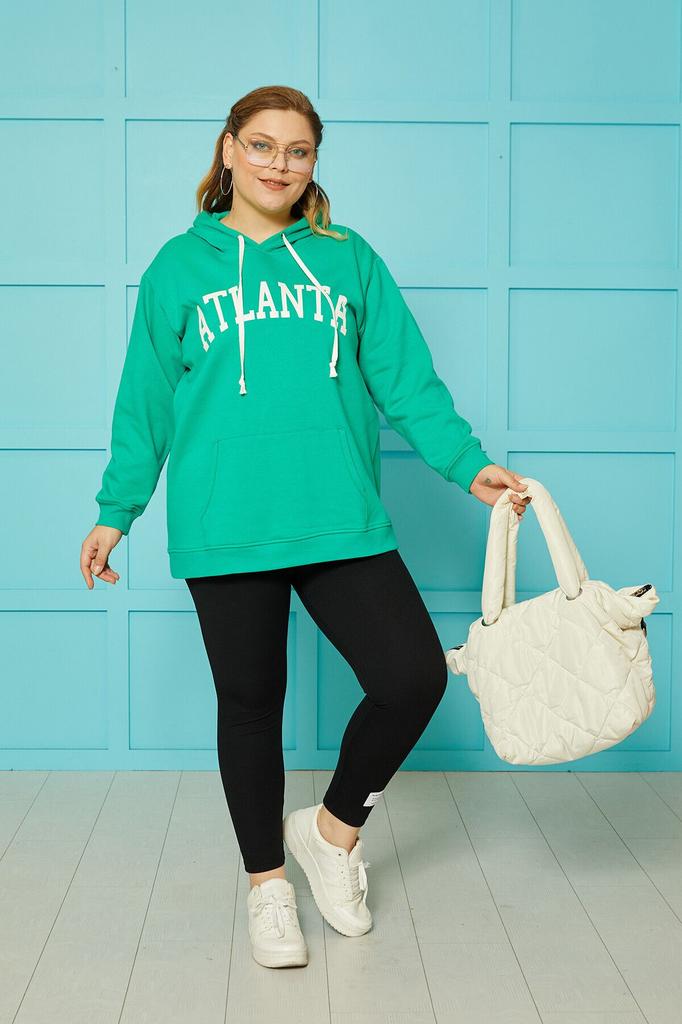 Women's Style Big Size Sweatshirt Slogan Sweatshirt