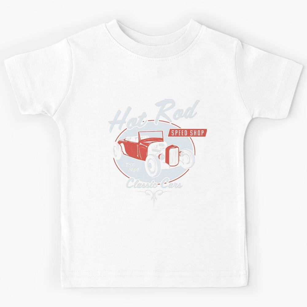 Rod Vintage Hot Muscle Racing Drag Car Kids T-Shirt 170