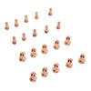 20Pcs Plasma Electrode Tip 52558 51311 P1.3 Nozzle Brass Consumables for PT80 IPT‑80 PTM‑80