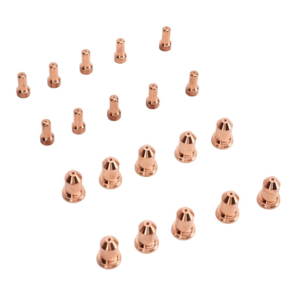 20Pcs Plasma Electrode Tip 52558 51311 P1.3 Nozzle Brass Consumables for PT80 IPT‑80 PTM‑80