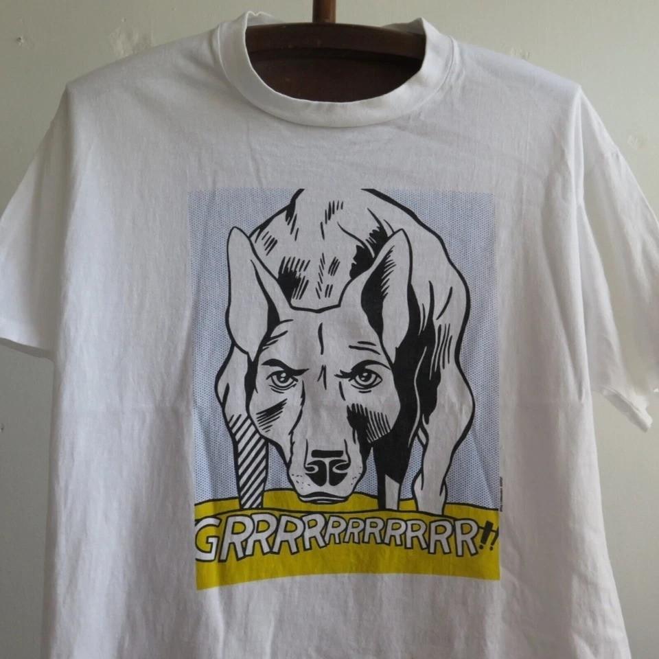 Roy Lichtenstein T Shirt Grrrrr White Color 100% Cotton Shirt Unisex Unisex T-Shirt M