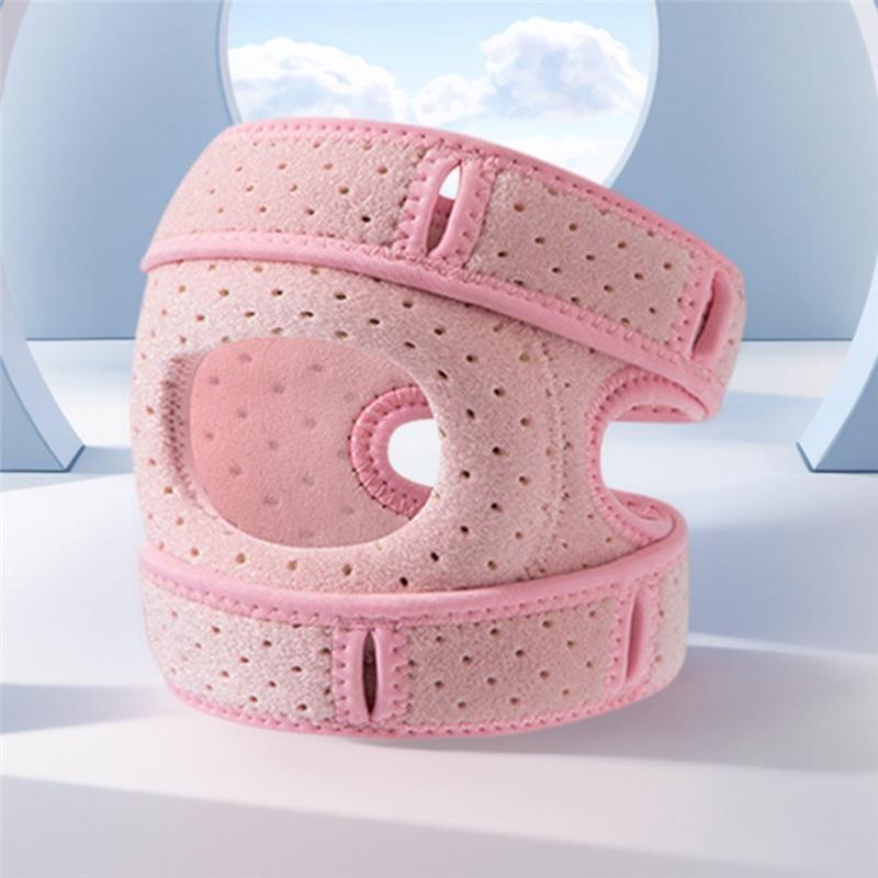 Patella Knee Support Adjustable Knee Compression Sleeve Patella Tendon Knee Strap for Basketball Volleyball Squats