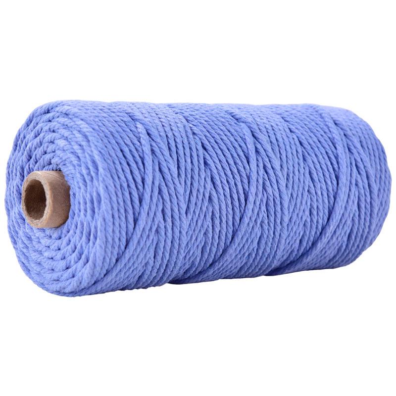 3mm Colored Cotton Rope for DIY Weaving, Tapestry, Binding, and Decorative Use
