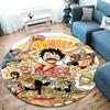 One Piece Monkey D Luffy Round Area Rug Carpet Rug For Living Room Bedroom Sofa Playroom Decor Nonslip Floor Mat